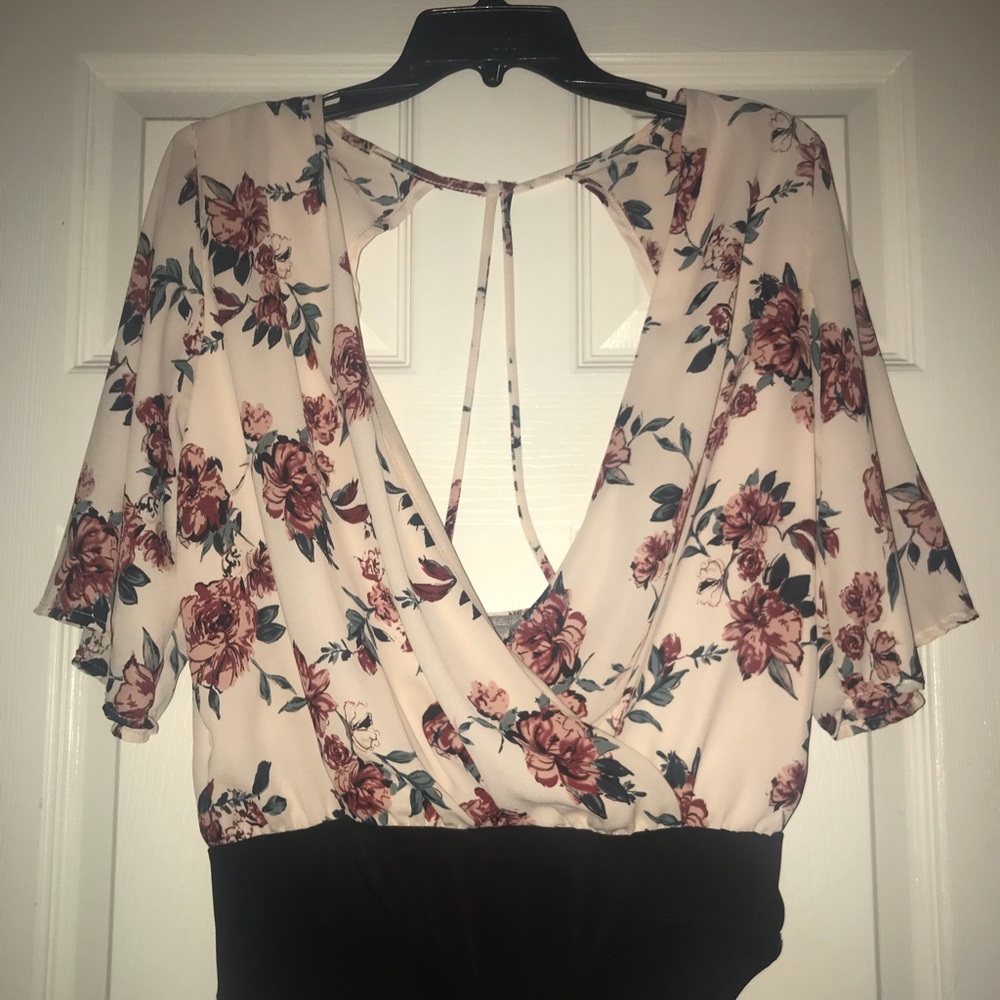 Charlotte Russe Floral Bodysuit